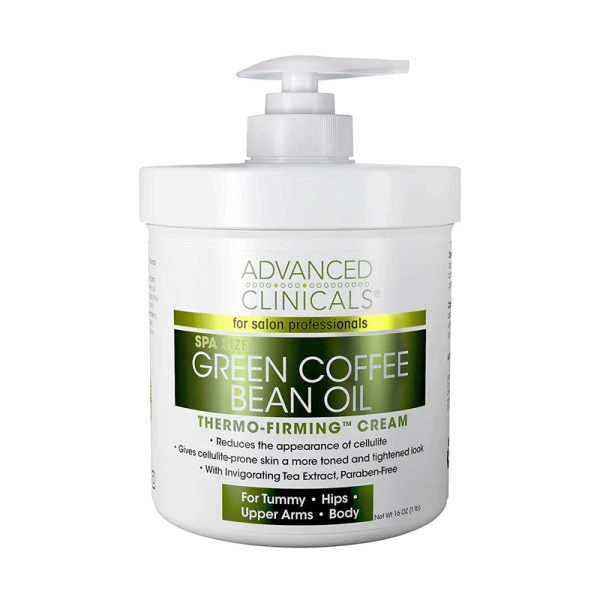 ADVANCED CLINICALS Green Coffee Bean Oil Anti-Cellulite Slimming Cream المرطب العملاق بحبوب القهوة الخصراء من ادفانسد كلينيكالز Sale