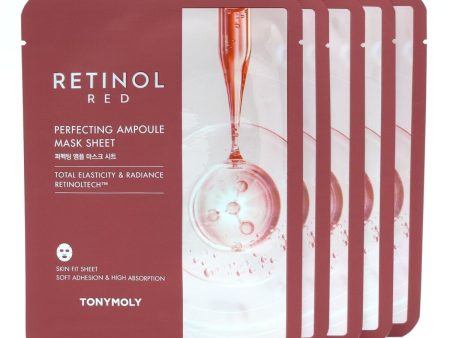 TONYMOLY Red Retinol Perfecting Ampoule Mask Set مجموعة اقنعة ورقية Online Hot Sale