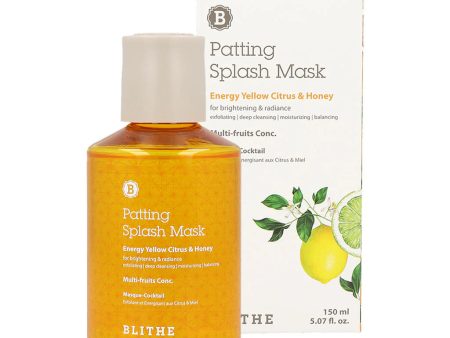 BLITHE Patting Splash Mask Energy Yellow Citrus & Honey on Sale