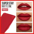 MAYBELLINE new york soper stay matte ink liquid lip color transfer proof up to 16 H wear بكج احمر الشفاه من ميبيلين الدرجات الاعلى مبيعاً Cheap