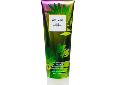 BATH AND BODY WORKS waikiki beach coconut 24 hour moisture ultra sea Body Cream with iessential oils كريم الجسم من باث اند بودي ووركس Hot on Sale