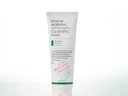 AXIS Y sunday morning refreshing cleansing foam Brich sap aquaxyl green tea غسول البشرة الرغوي من اكسز واي Fashion