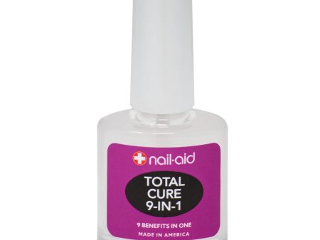 + NAIL AID total cure 9 in 1 9 benefits in one معالج الاظافر من نيل ايد Cheap