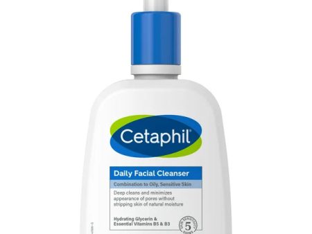 CETAPHIL Daily Facial Cleanser Combonation To Oily , Sensitive Skin 237مل Online now