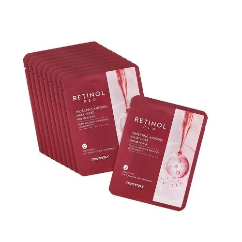 TONYMOLY Red Retinol Perfecting Ampoule Mask Set مجموعة اقنعة ورقية Online Hot Sale