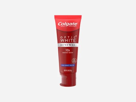 COLGATE optic white x10 whiter teeth renwal معجون الاسنان المبيض من كولكيت Online Sale