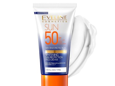 Eveline spf 50 uva uva hight protection hyaluronic acid vitamins for all skin type واقي الشمس من ايفلين Online now