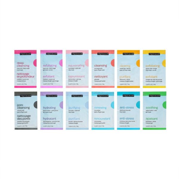 FREEMAN 12PCS Mask + Chill Self-Care Skincare Fridge مجموعة ماسكات للعناية بالبشرة من فريمان Online now