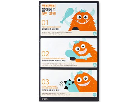 A PIEU Goblin Blackhead 3-Step Nose Sheet شرائح الانف من ايبيو Online now