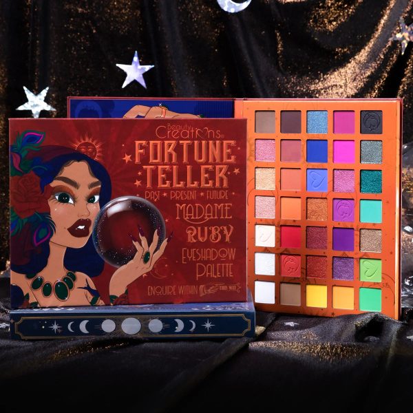 BEAUTY CREATIONS Fortune Teller Past Present Futuire Madame Ruby Eyeshadow Palette inquire within ￼ Fashion