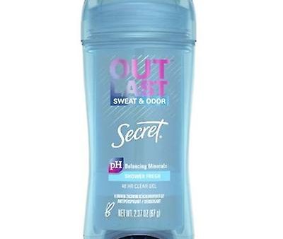 SECRET Out Last Sweat & Odor PH Balancing Minerals Shower Fresh 48 HR Clear Gel Supply