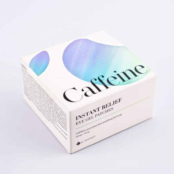 K SECRET Instant Relief Eye Gel Patches CAFFEINE شرائح العين بالكافايين Sale