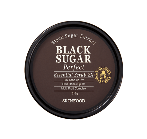 SKINFOOD BLACK SUGAR Perfect Essential Scrub 2X ماسك مقشر بالسكر الاسود Supply