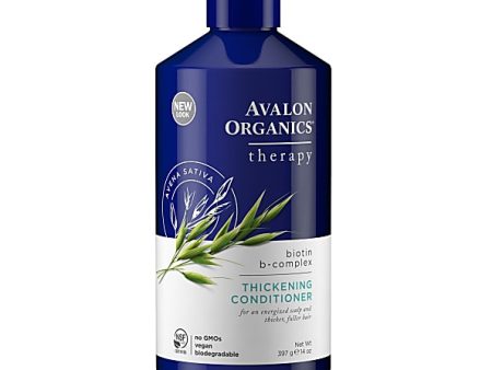 AVALON ORGANICS Therapy Biotin B Complex Thickening Conditioner Supports An Energized Scalp And Thicker Full Hair بلسم الشعر Supply