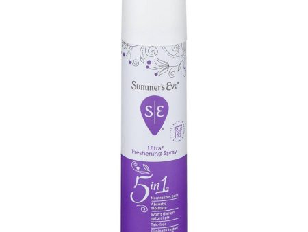 SUMMER EVE Ultra Freshining Spray Deo 5 in 1 سبري مانع للتعرق For Cheap