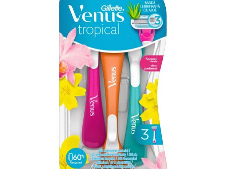 VENUS gillette tropical مجموعة شفرات الحلاقة من فينوس For Cheap