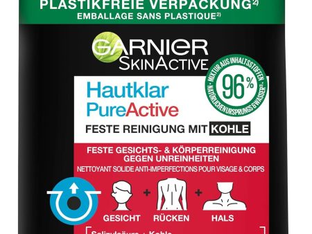 garnier skin active hautklar pure active feste reinigung mit kohle صابونة البشرة من كارنييه Fashion