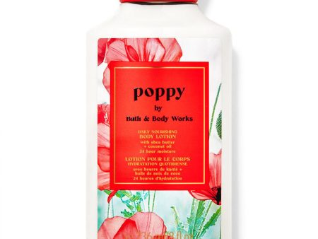 BATH AND BODY WORKS Poppy Daily Nourishing Body Lotion With Shea Butter + Coconut Oil 24 Hours Moisture For Cheap