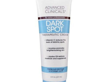 ADVANCED CLINICALS For Salon Professionals Dark Spot Therapeutic Cream كريم توحيد لون البشرة من ادفانسد كلينيكالز Discount