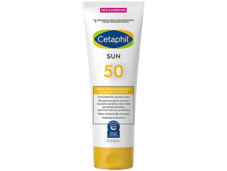 CETAPHIL Sun 50 Sheer Mineral Sunscreen Broad Spectrum SPF 50 New & Improved واقي الشمس Online