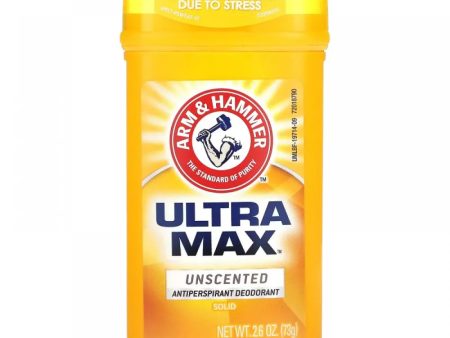 Arm & Hammer ULTRA MAX Unscented Antiperspirant Deodorant مزبل التعرق ارم اند هامر For Discount