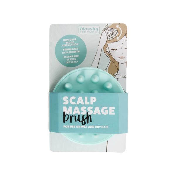 BLOSSITY scalp massage brush for use on wet and dry hair For Sale