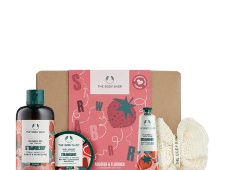 The Body Shop Strawberry Nourish & Flourish Gift Box Hot on Sale