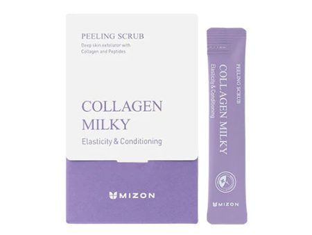 MIZON peeling scrub deep skin exfoliation with collagen and peptides collagen milky elesticity & hydration Online now