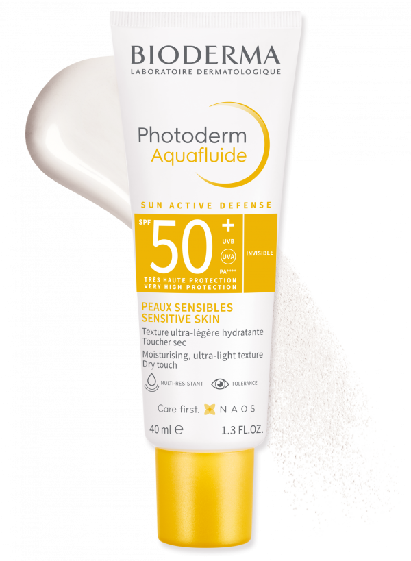 BIODERMA Photoderm Aquafluid Sun Active Defense SPF50+ واقي الشمس الكيميائي الشفاف بحماية عالية من بايو ديرما For Cheap