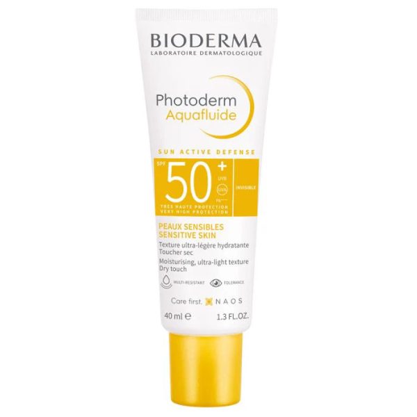 BIODERMA Photoderm Aquafluid Sun Active Defense SPF50+ واقي الشمس الكيميائي الشفاف بحماية عالية من بايو ديرما For Cheap