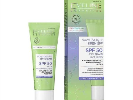 Eveline Moisturizing Face Cream with SPF50 filter واقي الشمس من ايفيلاين Cheap