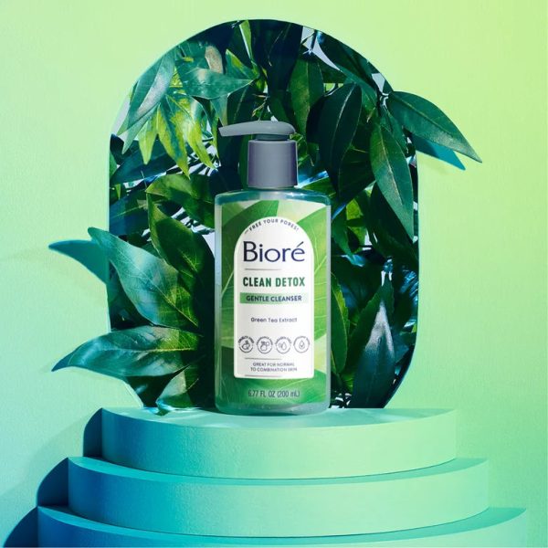 BIORE Clean Detox Gentle Face Cleanser غسول البشرة بالشاي الاخضر For Discount