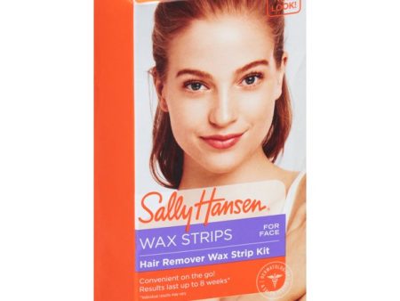 SALLY HANSEN Hair Removal Wax Strips kit for face مجموعة شرائح شمع إزالة الشعر مخصصة للوجه من سالي هانسن on Sale