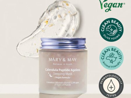 MARY & MAY believe in truth calendula peptide ageless sleeping mask hydrator قناع ليلي مرطب للبشرة من ماري اند ماي on Sale