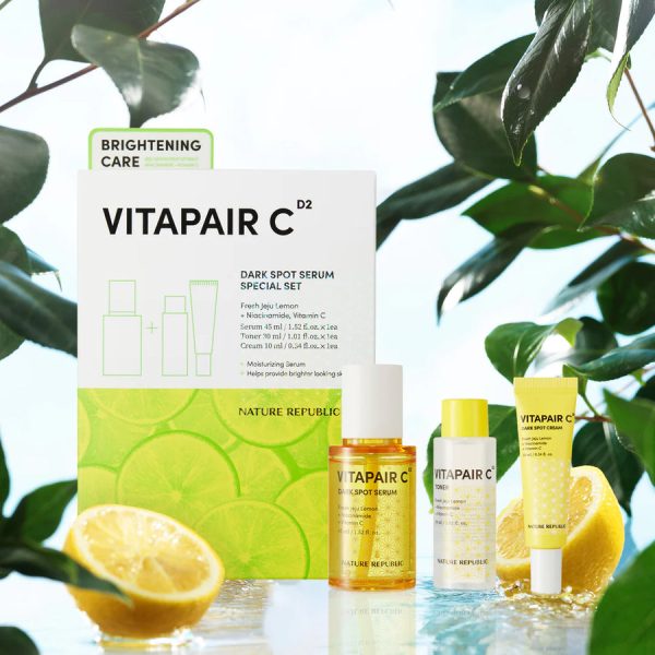 NATURE REPUBLIC Vitapair C Dark Spot Serum Special Set مجموعة العناية بالبشرة بالفيتامين سي Hot on Sale