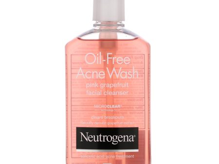 NEUTROGENA Oil Free Acne Wash Pink Grapefruit Facial Cleanser غسول البشرة لعلاج الحبوب من نيتروجينا For Discount