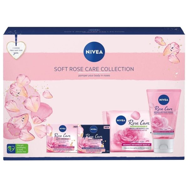 NIVEA Soft Rose care collection pamper your body in rose on Sale