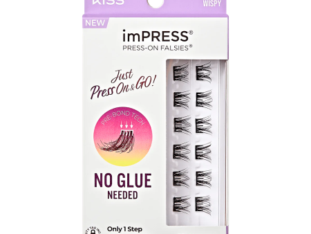 KISS impress press on falsies no glue needed only 1 step 24 hour hold رموش صناعية طرفية خطوة واحدة بدون صمغ Online now