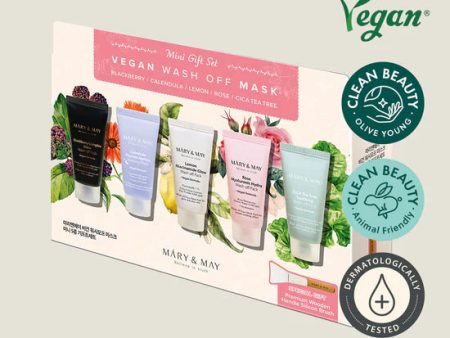 MARY & MAY Believe In Truth mini gift set vegan wash off mask مجموعة الاقنعة للبشرة بحجم ميني من ماري اند ماي For Discount