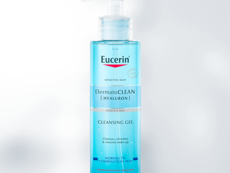 EUCERIN Dermato clean hyaluron sensitive skin cleansing gel cleanses refreshes & removes make up normal to combination skin Online Sale