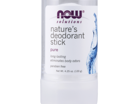 NOW FOODS SOLUTIONS Nature s Deodorant Stick Pure ديودرنت مزيل التعرق من ناو Fashion