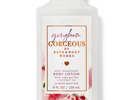 BATH AND BODY WORKS Gingham Gorgeous Daily Nourishing Body Lotion With Shea Butter + Coconut Oil 24 Hours Moisture لوشن الجسم من باث اند بادي ووركس Online Hot Sale