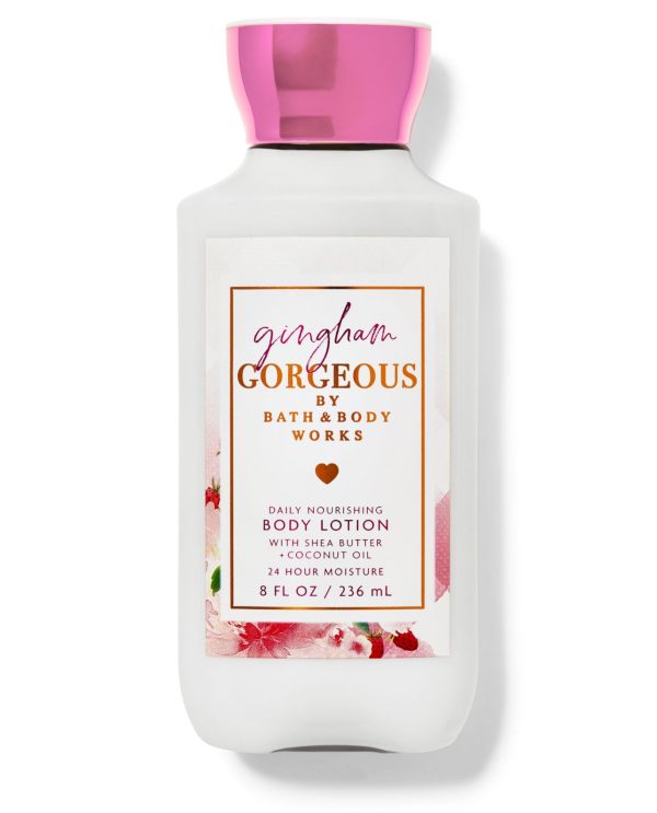 BATH AND BODY WORKS Gingham Gorgeous Daily Nourishing Body Lotion With Shea Butter + Coconut Oil 24 Hours Moisture لوشن الجسم من باث اند بادي ووركس Online Hot Sale