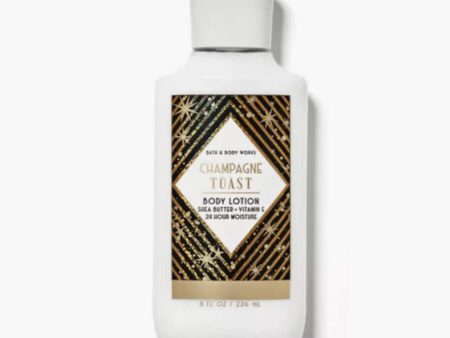 BATH AND BODY WORKS Champagne Toast Moisture Body Lotion with butter and vitamin E 24 hour moisture  لوشن الجسم من باث اند بودي ووركس For Sale