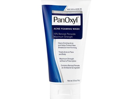 PANOXYL Acne Foaming Wash 10% Benzoyl Peroxide Maximum Strength غسول البشرة For Discount