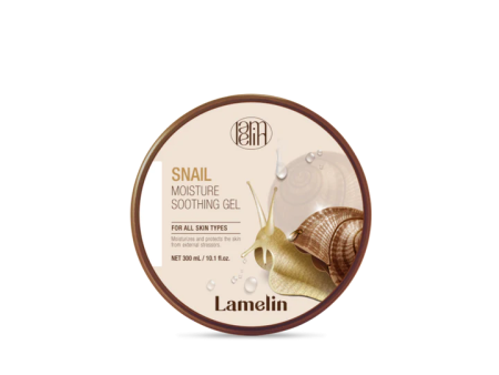 LAMELIN Snail Moisture Soothing Gel For All Skin Types جل مغذي ومرطب يحتوي على هلام الحلزون والذهب من لاملين Online Sale