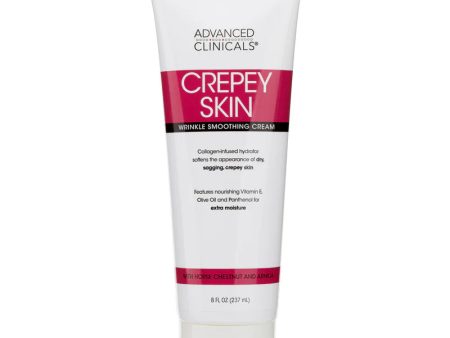 ADVANCED CLINICALS crepey skin wrinkle smoothing cream كريم علاج التجاعيد من ادفانسد كلينيكالز Online Sale