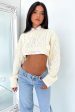 Lioness Sonny Knit Crop - Cream on Sale