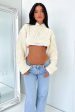 Lioness Sonny Knit Crop - Cream on Sale